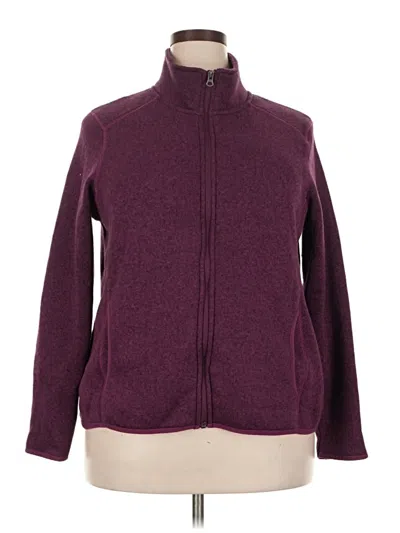 Pre-owned Eddie Bauer Jacket In Burgundy