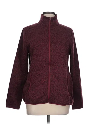Pre-owned Eddie Bauer Jacket In Burgundy