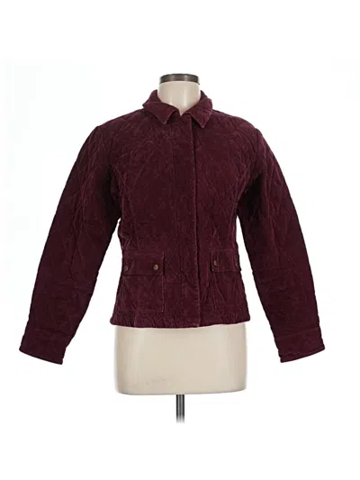 Pre-owned Eddie Bauer Jacket In Burgundy