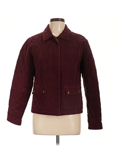 Pre-owned Eddie Bauer Jacket In Burgundy