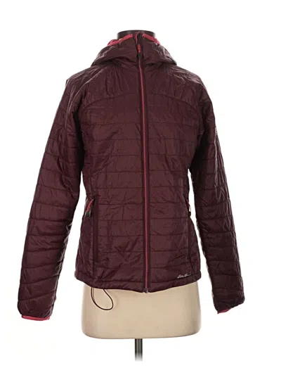 Pre-owned Eddie Bauer Jacket In Burgundy