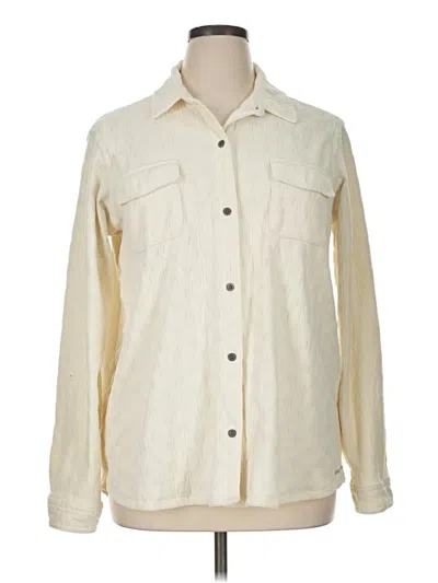 Pre-owned Eddie Bauer Jacket In Ivory