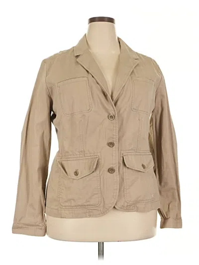 Pre-owned Eddie Bauer Jacket In Tan
