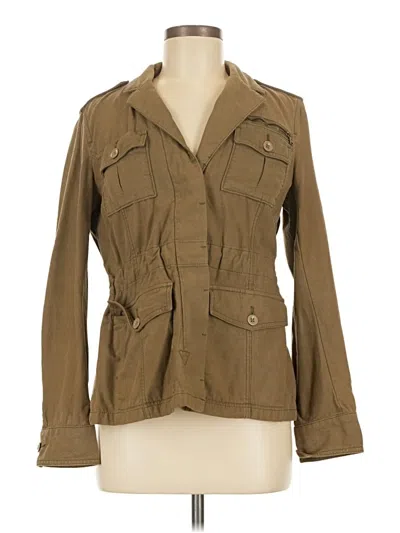 Pre-owned Eddie Bauer Jacket In Tan