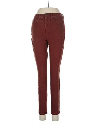 Pre-owned Eddie Bauer Jeggings In Burgundy