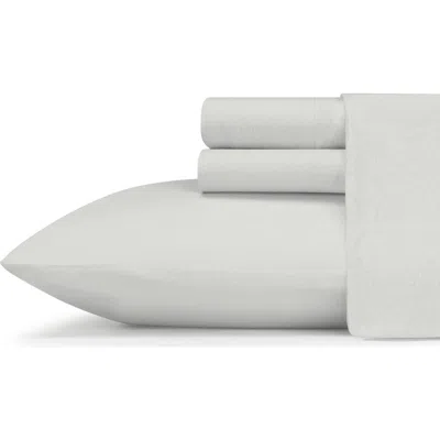 Eddie Bauer Jersey Knit Solid Twin Sheet Set In Ivory