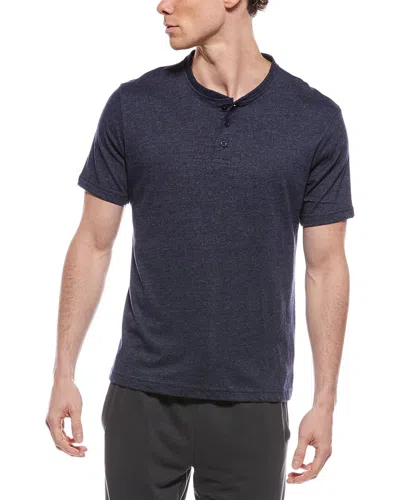 Eddie Bauer Jersey Lounge Henley Shirt In Blue