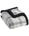 Eddie Bauer Kettle Falls Plaid Grey Throw Blanket