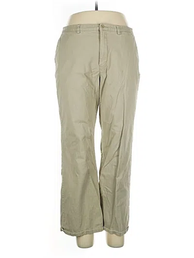 Pre-owned Eddie Bauer Khaki Pant In Green
