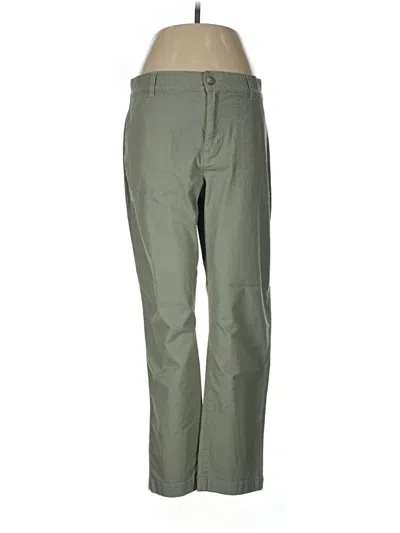 Pre-owned Eddie Bauer Khaki Pant In Green