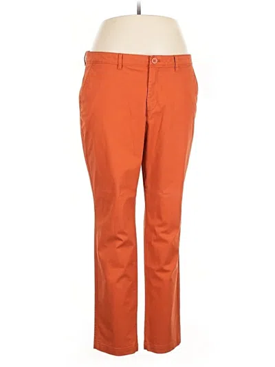Pre-owned Eddie Bauer Khaki Pant In Orange
