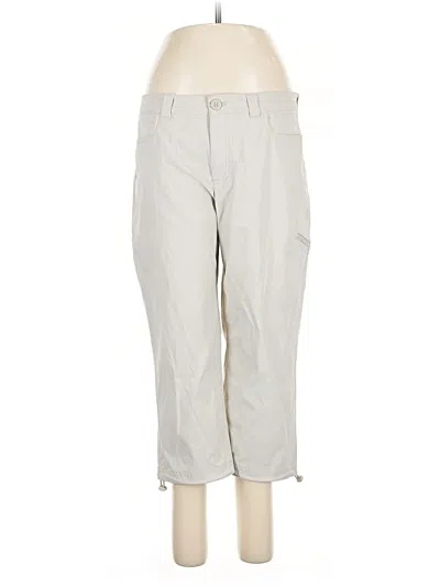 Pre-owned Eddie Bauer Khaki Pant In Silver