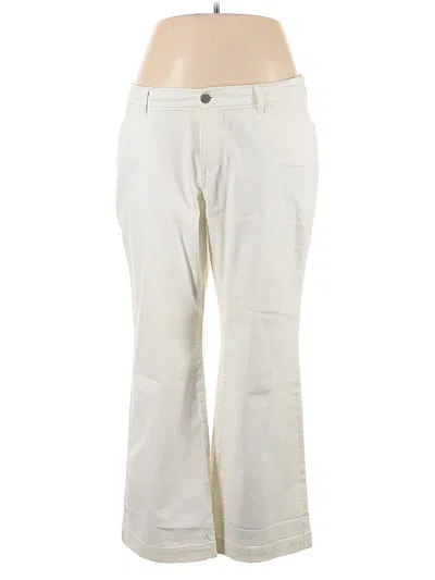 Pre-owned Eddie Bauer Khaki Pant In White