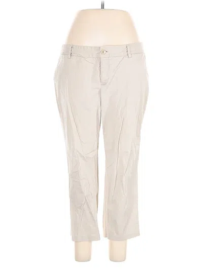 Pre-owned Eddie Bauer Khaki Pant In White