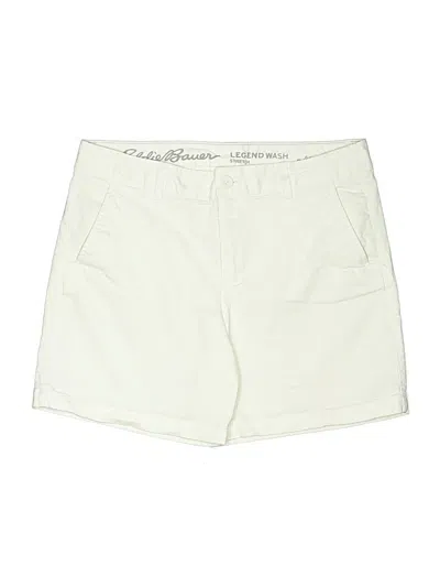 Pre-owned Eddie Bauer Khaki Shorts In Ivory