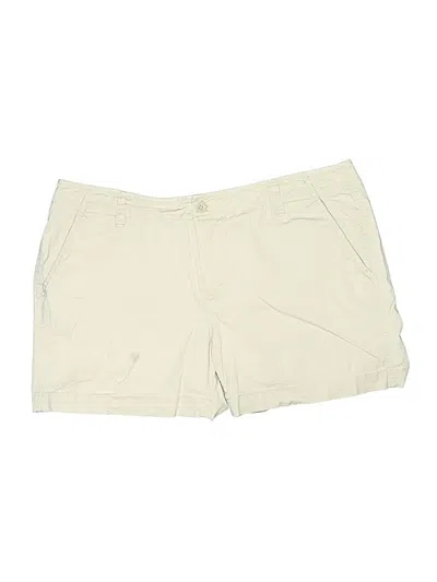 Pre-owned Eddie Bauer Khaki Shorts In Ivory