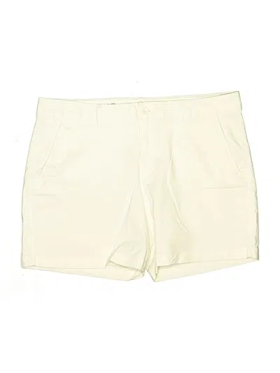 Pre-owned Eddie Bauer Khaki Shorts In Ivory