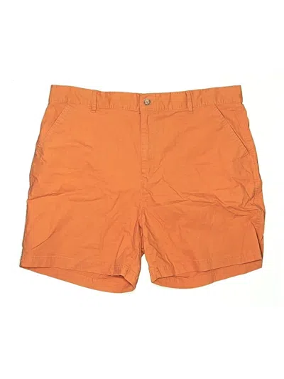 Pre-owned Eddie Bauer Khaki Shorts In Orange