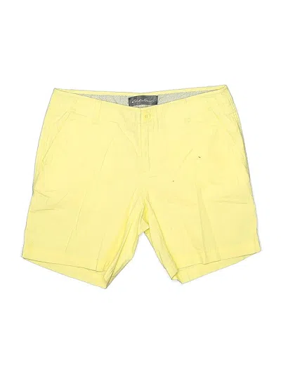 Pre-owned Eddie Bauer Khaki Shorts In Yellow