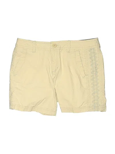 Pre-owned Eddie Bauer Khaki Shorts In Yellow