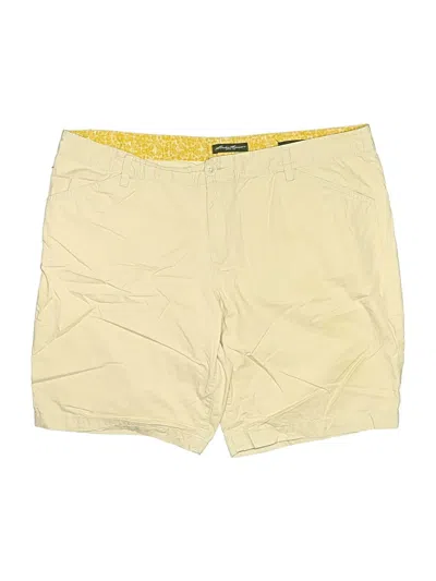 Pre-owned Eddie Bauer Khaki Shorts In Yellow
