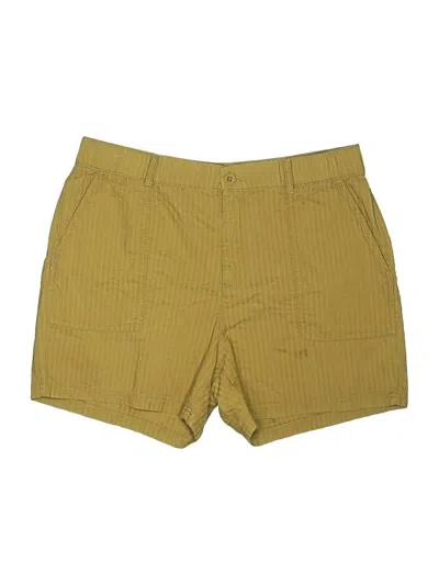 Pre-owned Eddie Bauer Khaki Shorts In Yellow