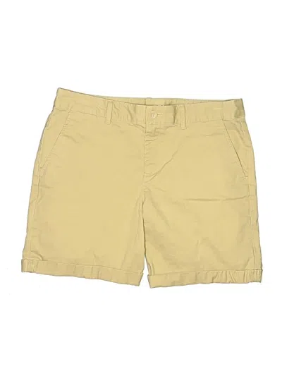 Pre-owned Eddie Bauer Khaki Shorts In Yellow