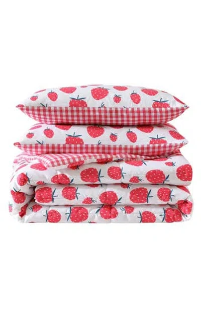 Eddie Bauer Kids' Strawberry Field 3-piece Comforter Set In Multi