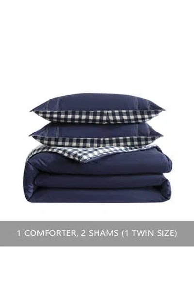 Eddie Bauer Kingston Full/queen Comforter Set In Navy