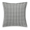 Eddie Bauer Kingston Plaid Euro Pillow In Black