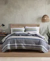 Eddie Bauer Ladder Stripe Reversible 2-piece Twin Quilt Set In Saddle