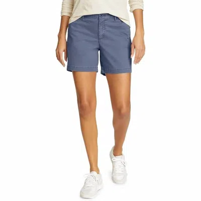 Eddie Bauer Legend Wash Relaxed Fit Shorts In Dusted Indigo In Blue