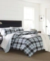 Eddie Bauer Lewis Atlantic Plaid Comforter Set, King In Navy