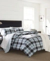 EDDIE BAUER LEWIS PLAID ATLANTIC DUVET COVER SETS