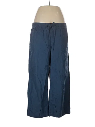Pre-owned Eddie Bauer Linen Pants In Blue