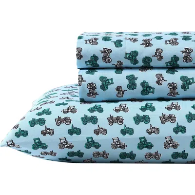 Eddie Bauer Little Rider Cotton Sheet Set In Blue/green