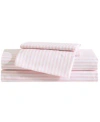 Eddie Bauer Little Stripe Microfiber Sheet Sets In Light Pink,white