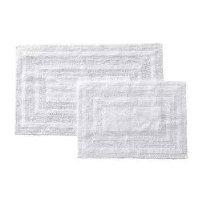 Eddie Bauer Logan Bath Rug In White