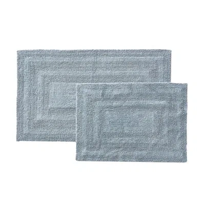Eddie Bauer Logan Cotton 2 Piece Bath Rug Set In Green