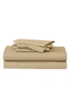 Eddie Bauer Logan Collection Lightweight Microfiber Sheet Set In Dark Beige