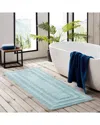 Eddie Bauer Logan Cotton Tufted Bath Runner Rug, 22" X 60" In Blue