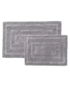 Eddie Bauer Logan Tufted Cotton 2-pc. Bath Rug Set In Chrome