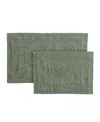 Eddie Bauer Logan Tufted Cotton 2-pc. Bath Rug Set In Green