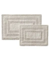 Eddie Bauer Logan Tufted Cotton 2-pc. Bath Rug Set In Parchment