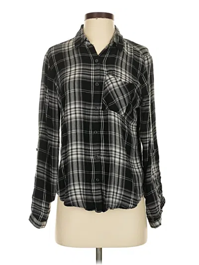 Pre-owned Eddie Bauer Long Sleeve Blouse In Black