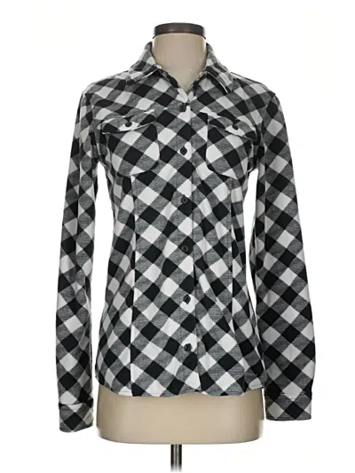 Pre-owned Eddie Bauer Long Sleeve Blouse In Black