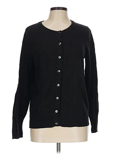 Pre-owned Eddie Bauer Long Sleeve Blouse In Black