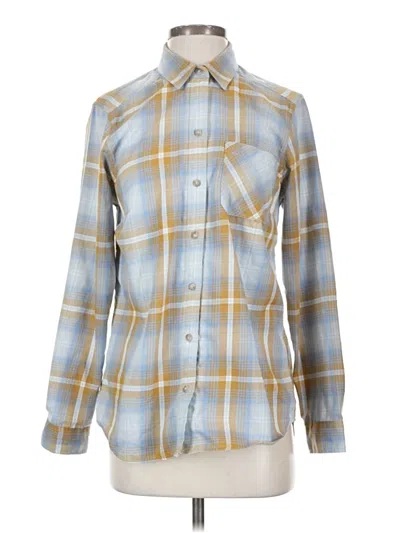 Pre-owned Eddie Bauer Long Sleeve Blouse In Blue