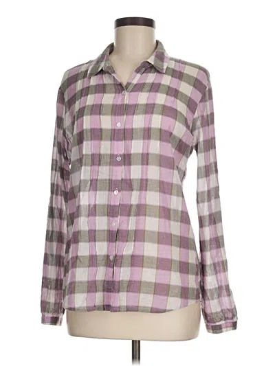 Pre-owned Eddie Bauer Long Sleeve Blouse In Purple