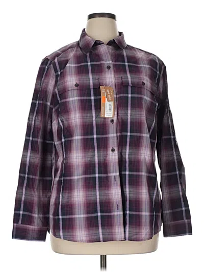Eddie Bauer Long Sleeve Blouse In Purple